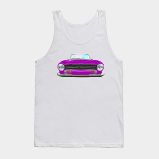 Triumph TR6 1970s classic British sports car purple Tank Top